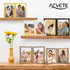 AEVETE 5x7 Picture Frames Double Hinged Wood Folding Photo Frames Vertical with Plexiglass Front, Black...