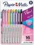 Paper Mate Flair Felt Tip Pens, Ultra Fine Point, Limited Edition Candy Pop Pack, Box of 16...