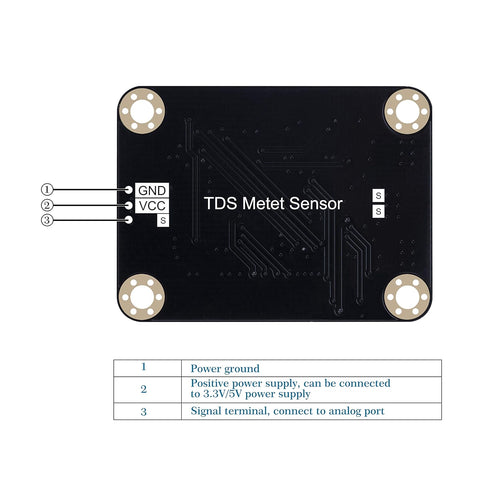TDS (Total Dissolved Solids) Meter Sensor Compatible with Raspberry Pi/Arduino Board. for Liquid Quality Analysis Teaching, Scientific Research, L...