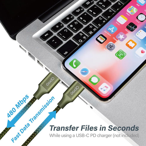 Opro9 iPhone USB C to Lightning Fast Charging Cable (6FT) - PD 20W, Apple MFi Certified Charger Cord, Nylon USBC to Lightning Cable for iPhone 14 ...