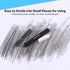 Dyvicl Compressed Graphite Charcoal Sticks, Square Black White Charcoal for Drawing, Sketching, Shading, Blending, Pack of 18 Charcoal Drawing Set...