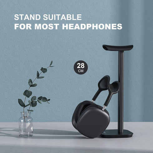 Headphone Stand, Desktop Headset Holder Heavy Base Desk Earphone Stand Aluminum Gaming Headset Hanger Rack for AirPods Max, AirPods, AirPods Pro, ...
