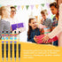 Crtiin 50 Pieces Plastic Beadable Pen Bulk Bead Ballpoint Pen Shaft Black Ink Beaded Pens with 50 Refills for DIY Making Gift Kids Students Office...