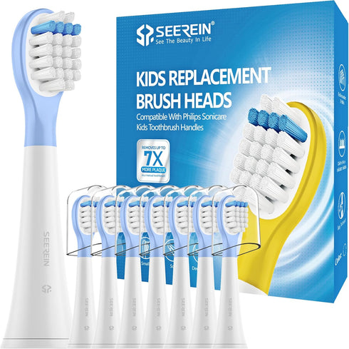 Compatible Philips Sonicare Kids Replacement Heads Fit Kids Philips Sonicare Replacement Heads hx6340 hx6330 hx6320 hx6321 for Children Boy Gril 3...