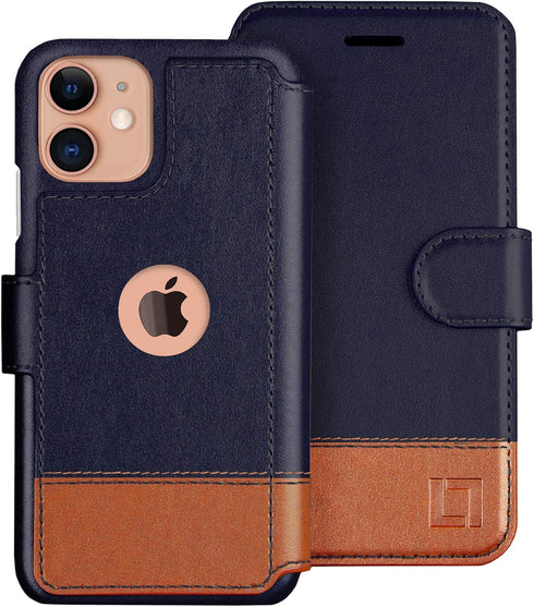 Compatible With iPhone 12 Mini Wallet Case -Slim i Phone 12 Mini Flip Case with Credit Card Holder, for Women & Men, Faux Leather i-Phone 12 Mini ...