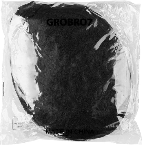 GROBRO7 5Pcs Cotton Quilted Terry Oven Set Kitchen Round Heat Resistant Pot Holder Machine Washable Terry Cloth Potholders Oven Mitts Black Plain ...