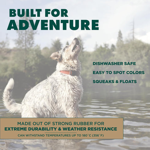 Hound2O Dog Chew Toys - Rope Bumper, Orange - Tough, Engaging, & Interactive Chew Toys - Chew, Chase, & Fetch - Durable Materials That Float - Eas...