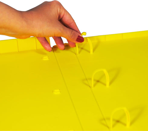 UniKeep SDS Binder - 1.5'' Capacity, (3 Poly rings), Fully Enclosed...
