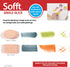 Sofft Artist Tools by GOLDEN, Round Angle Slice Sponges, Pack of 2, Professional Artist Pastels...