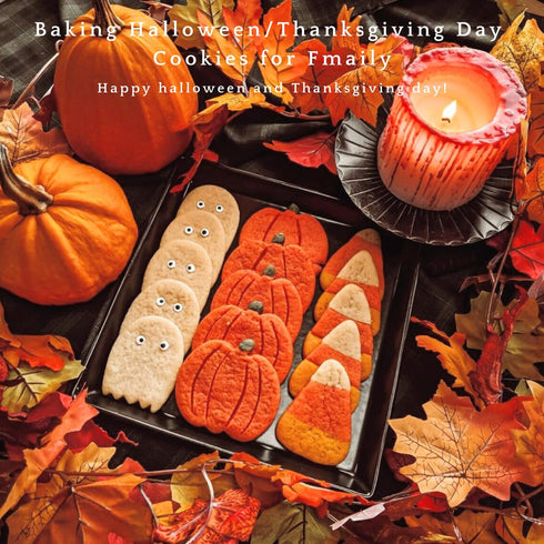 4" Halloween Cookie Cutters Set for Baking - Pumpkin, Ghost and Candy Corn Shape Large Stainless Steel Holiday Cutter...