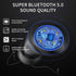 Gray Wireless Bluetooth 5.0 Earbuds, B88-1, IPX5 Waterproof, 36H Playtime, Built-in Mic, LED Display, USB-C, for Kids, Boys, Adults, Gaming...