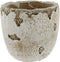 Distressed Weathered Cement Planter, 5 Inches - Unique Stone Plant Pot for Indoor Outdoor Home Garden Decor...