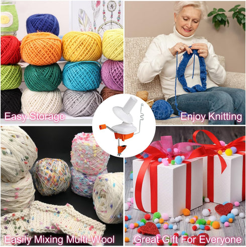 Ayasee Needlecraft Yarn Ball Winder Hand-Operated Yarn Ball Winder Swift Yarn Winder (O22)......