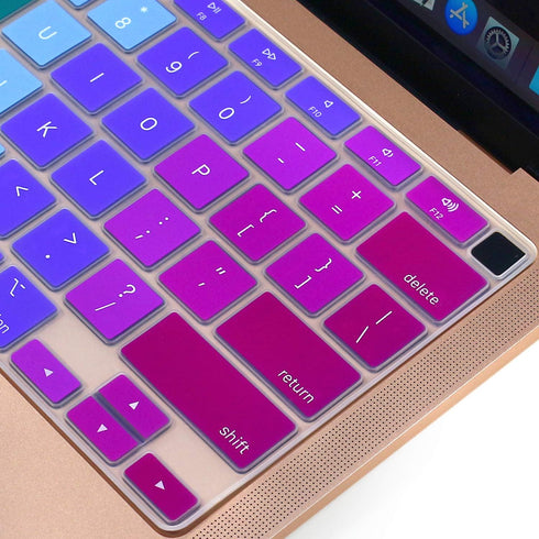 Silicone Keyboard Cover Skin for MacBook Air 13.3 inch A2337 M1 Released in Nov. 2020 Touch ID & Retina Display US Layout Ultra Thin Protector Cov...