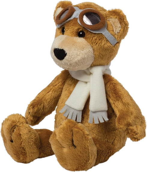 Manhattan Toy Aviator Teddy Bear 12" Stuffed Animal Plush with Soft Goggles and Scarf...