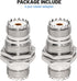 Anina UHF Female to Female Jack Bulkhead Coax Connector SO-239 PL-259 RF Coaxial Cable Adapter 2-Pack...