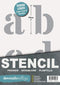 Dovetails Vintage Letter Stencil 4 inch Tall Roman Style Capital Letters and Symbols...