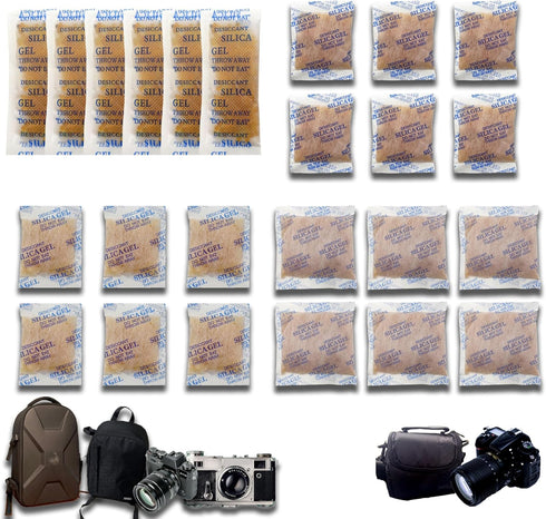 Xcivi 6 Packs Silica Gel desiccant for Digital Camera, for KODAK Cameras, for Canon Cameras,for Sony Cameras, Silica Gel Desiccant Compact Dehumid...