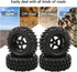 4X 1:10 RC Off-Road Car Wheel Tires 5 Spokes Wheel Rim 12 mm Hex RC Parts...