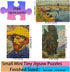 Small Jigsaw Puzzles for Adults 150 Pieces Mini Jigsaw Puzzles Oil Painting Mini Puzzles Tiny Jigsaw Puzzles 6 x 4 Inches,3 Pcs,Mini Easel Include...