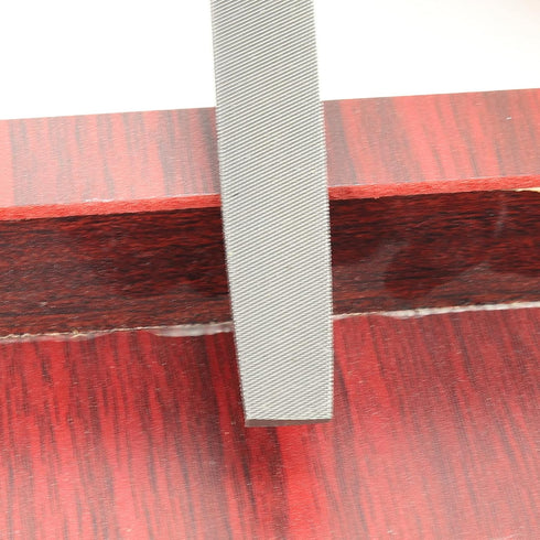 6 Inch Flat Medium Cut File, Double Cut Teeth, Made of High Carbon Steel, Flat Hand File Without Handle, Suitable for Shaping Metal, Wood, and Oth...