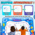 Large Water Doodle Mat for Toddlers, Magical Colourful, 39?×31? Mess Free Coloring Mat with 2 Water Pens, Educational Toy Gifts for Kids 3+ Year -...