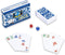 drizzle Poker Mahjong Playing Cards Table Game Chinese Blue and white porcelain Design 144 Card Chips Set PVC Plastic Waterproof Portable Leisure ...