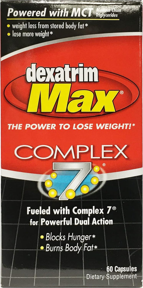 Stacker 2 Dexatrim Max Complex-7 | Lose Weight & Burn Fat w/ Seven Healthy Ingredients Designed to Boost Energy & Reduce Hunger,60 Capsules...