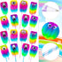 Yexiya 28 Pieces Rainbow Pens Fun Pens for Kids Fluffy Pen Novelty Pens Girls Boys for Party Favors School Office Birthday Carnival Party Favor Su...