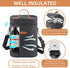 4 Bottle Carrier Tote, Thicken Felt Wine Carrier Padded Portable Wine Bottle Bag with Leather Handles & Shoulder Strap for Party, Picnic, Travel, ...