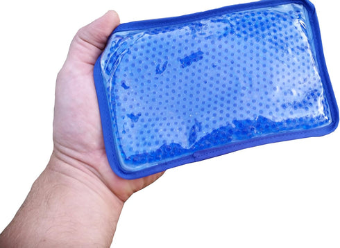 Gel Ice Pack and Microwave Heating Pad For Muscle Pain Relief. Heat Packs Or Cold Therapy Ice Pack With Cloth Backing. Cold Pack For Back Pain, Mi...