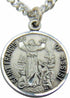Saint Francis Pewter Medal Pendant 3/4 Inch on 24 Inch Stainless Steel Chain Gift...
