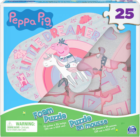 Spin Master Games 25-Piece Peppa Pig Foam Puzzle, for Families and Kids Ages 4 and up...