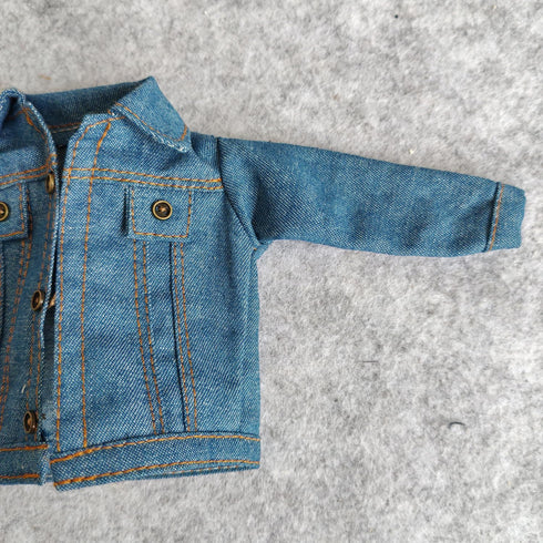 1:6 Scale Jeans Coat Jacket for 12" TBLeague Phicen Male Female Toy Action Figure Doll Clothes (Dark Blue)...