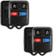 2X KeylessOption Key Fob Cover Case Replacement for 2000 2001 2002 2003 2004 2005 2006 2007 2008 2009 2010 2011 2012 2013 2014 2015 2016 2017 2018...