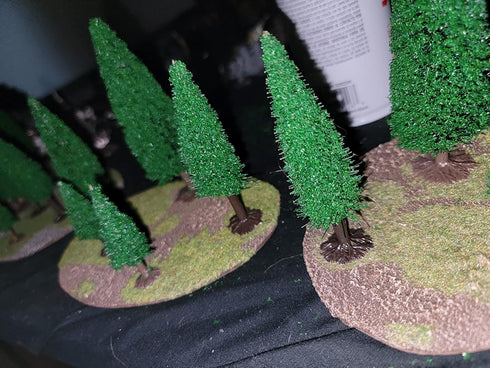 Model Cedar Trees 12PCS Train Scenery Landscape Pine Miniature Diorama Trees Mixed Model for Road Architecture Building DIY Decoration Gift (12)...