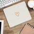 Seorsok Square Aesthetic Cute Heart Mouse Pad,Office Home Personalized Mouse Mat Design,Waterproof Funny Mousepad,Non-Slip Rubber Base Computer Mo...