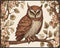 Posterizer 1 pcs- beautiful Owl sitting on a tree next to flowers-Art for Animal Lovers-Floral Botanical Art-Gift for Men Women- Decor for Bedroom...