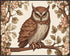 Posterizer 1 pcs- beautiful Owl sitting on a tree next to flowers-Art for Animal Lovers-Floral Botanical Art-Gift for Men Women- Decor for Bedroom...