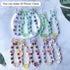 SHUANGART 252 Pcs Phone Chain Beaded Making kit, Cell Phone Charms Lanyard Wrist Strap Set with Acrylic Assorted Pastel Beads Butterfly Flower Hea...