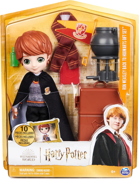Wizarding World Harry Potter, 8-inch Ron Weasley Doll 12-Piece Back to Hogwarts Gift Set with Doll Accessories, Kids Toys for Ages 6 and up...