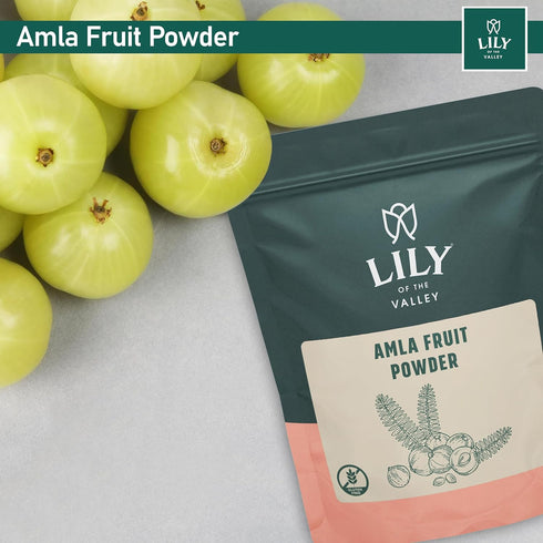 Lily of the Valley Amla Berry Powder (Amalaki) - Ideal for Cooking & Beauty Care - Rich in Antioxidant & Vitamin C - Natural, Vegan & Gluten-Free ...