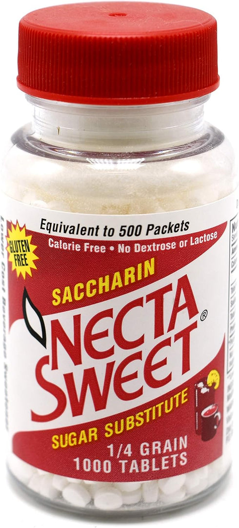 Necta Sweet Saccharin Sugar Substitute 1/4 Grain 1000 Tablets...