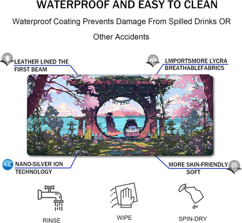 Gaming Mouse Pad, Large Mouse Pad for Gaming, Durable 31.5"x15.7" Extended Mouse Mat with Stitched Edges, Waterproof Non-Slip Base Long XXL Large ...