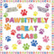 Paw Prints Bulletin Board Classroom Decorations Dog Paw Print Bulletin Board Supplies Pawsitively Great Class Bulletin Board Set Mini Paw Print Cu...