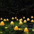 Solar Garden Lights Outdoor, 12LED Mini Mushroom Solar String Lights 8 Modes Waterproof Solar Landscape Lights for Pathway, Yard, Wedding,Backyard...