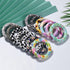 34pcs Silicone Beadable O Rings 65mm Round Silicone Loop with 2 Hole Hollow Silicon Ring Beads to Make Key Chain Beads for Bracelet Necklace Conne...