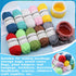 4 Pack T-Shirt Yarn Set, 3.5Oz Flat Crochet Yarn Soild Color Crocheting Yarn with Knitted Plastic Eye Needles for Summer Hand DIY Crocheting Proje...
