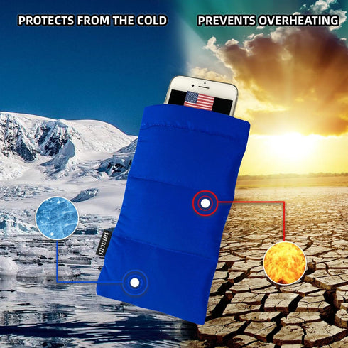 Thermal Phone Case Prevent OVERHEATING in The Sun, Cellphone Pouch for Camping Prevents Freezing, Extends Battery Life, Outdoor Warm Cover Bags fo...