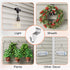 Vinyl Siding Hooks, (8 Pack) No Drilling Siding Clips for Hanging Outdoor Decorations and String Lights, Reusable Heavy-Duty Wreath Hangers for Ha...